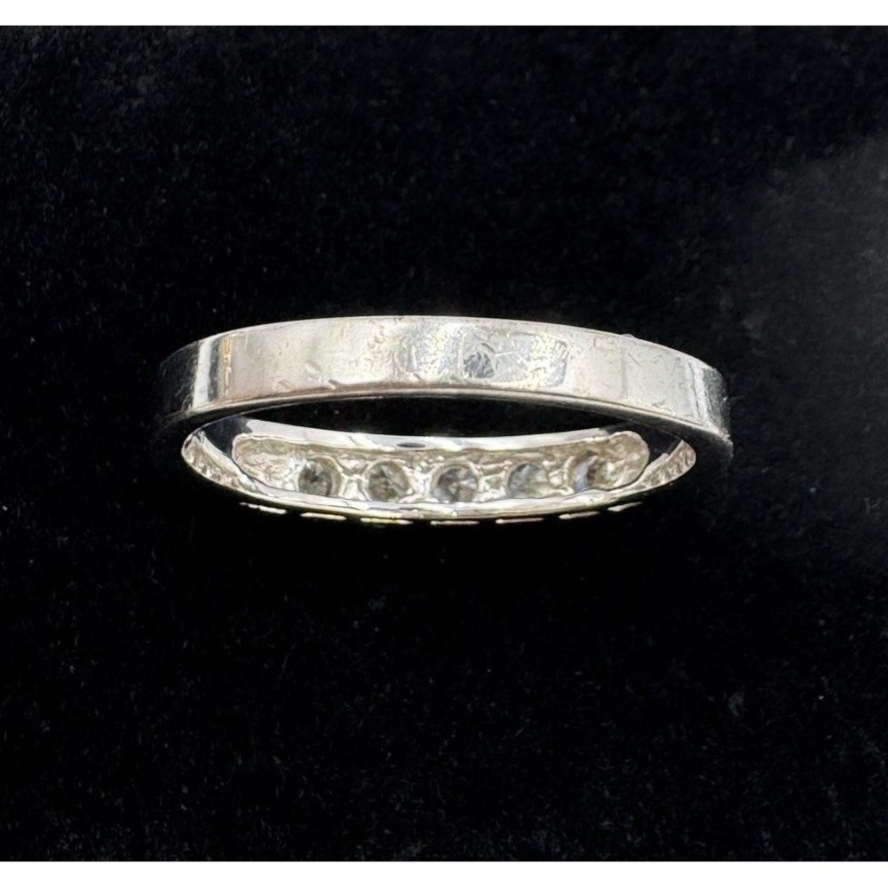 Avon Cubic‎ Zirconia Five Stone Band Engagement Promise Ring Size 11 - Picture 6 of 8